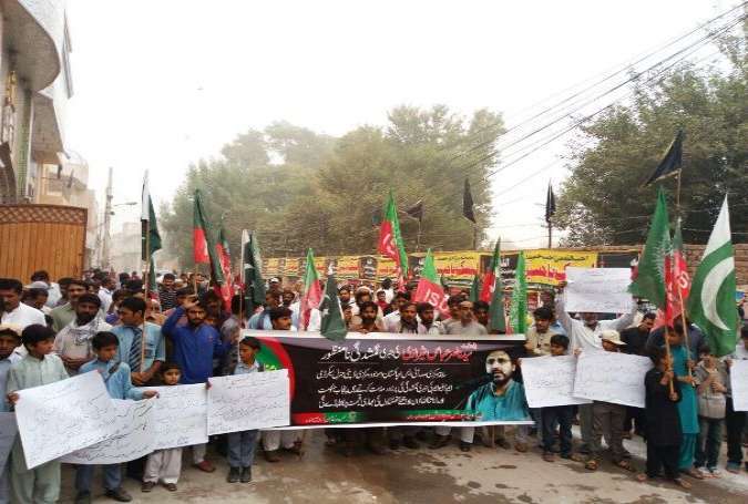 ملتان، ایم ڈبلیو ایم اور آئی ایس او کے زیراہتمام ناصر شیرازی کی رہائی کیلئے احتجاجی ریلی