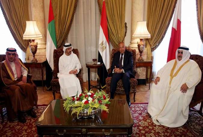 نشست وزیران خارجه ی 4 کشور تحریم کننده ی قطر در ابوظبی