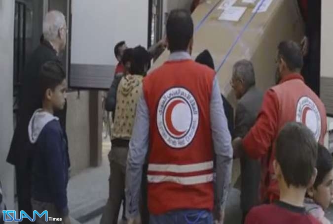 قافلة مساعدات إنسانية لأهالي جيرود السورية
