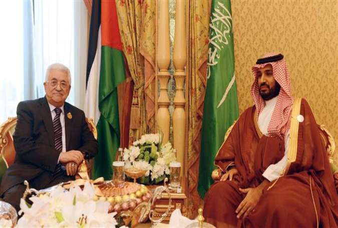 Palestinian President Mahmoud Abbas  with Saudi Crown Prince Mohammad bin Salman..jpg