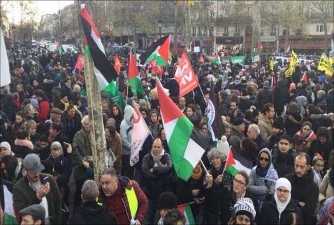 تظاهرات در قلب پاریس در اعتراض به سفر نتانیاهو به فرانسه