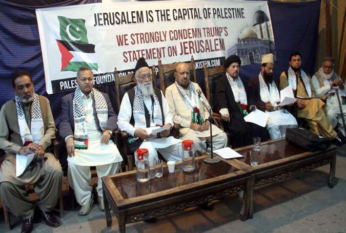 ملتِ پاکستان فلسطین کاز کے ساتھ ہیں، القدس فلسطین کا دارالحکومت ہے، فلسطین فاؤنڈیشن پاکستان