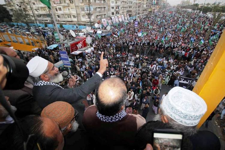جماعت اسلامی کراچی کے تحت القدس ملین مارچ کی تصویری جھلکیاں