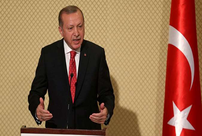 Erdogan says Israeli Regime, US Targeting Iran, Pakistan, to Loot Resources