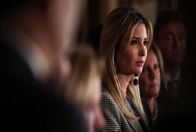 Ivanka Trump, adviser and daughter of President Donald Trump listen during a news conference on October 25, 2017 in Washington, DC. (Photo by AFP, Getty Images)