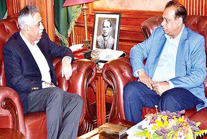 میئر حیدرآباد کی گورنر سندھ سے ملاقات، وزیراعظم کے اعلان کردہ پیکیج پر تبادلہ خیال
