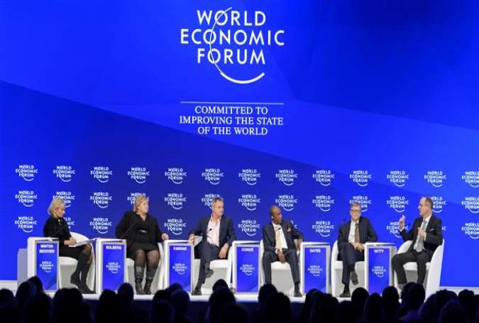 A session on the third day of the annual meeting of the World Economic Forum on January 19, 2017 in Davos, Switzerland