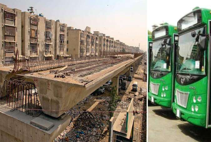 کراچی میں گرین لائن بس منصوبہ تاخیر کا شکار
