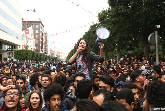 تظاهرات‌های خشونت‌آمیز در تونس از سر گرفته شد