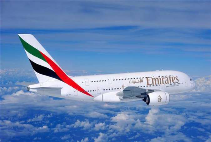 An Emirati A380 passenger plane (File photo)
