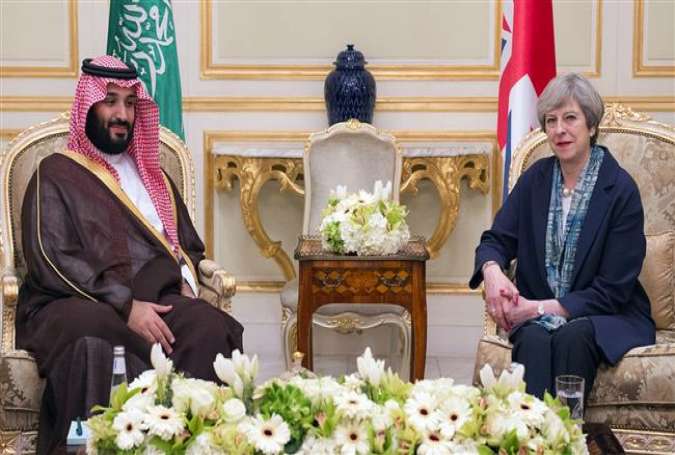 Theresa May, UK Prime Minister with Saudi Arabia
