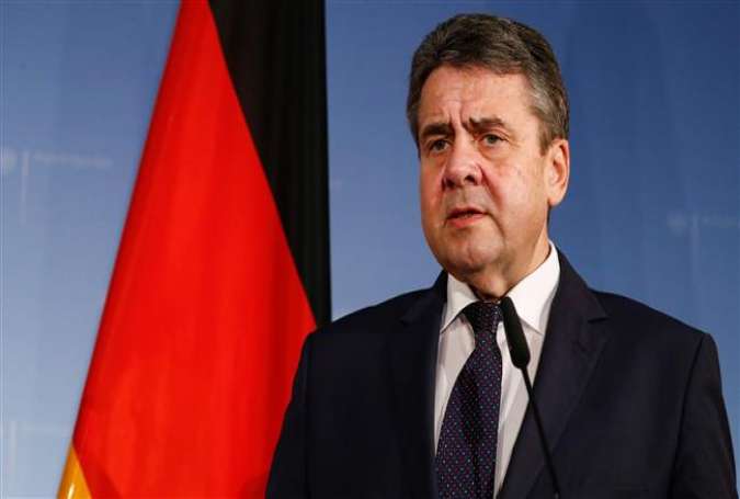 German Foreign Minister Sigmar Gabriel speaks at a press conference in Berlin on January 17, 2018. (Photo by AFP)