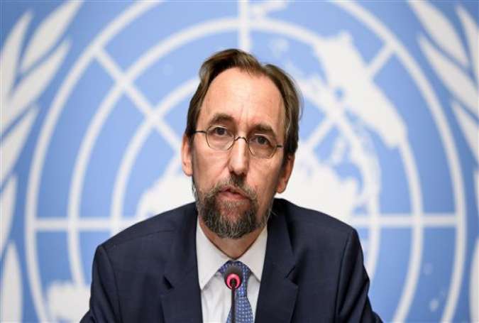 This picture taken on August 30, 2017 in Geneva shows United Nations (UN) High Commissioner for Human Rights Zeid Raad al-Hussein. (Photo by AFP)