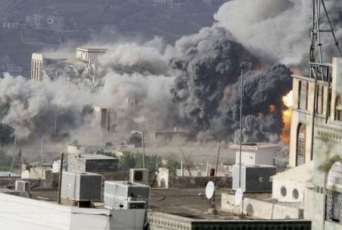 ۷ شهید در حمله جنگنده های سعودی به تعز یمن