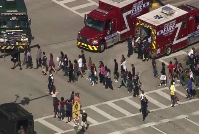 Evacuation after the Florida school attack