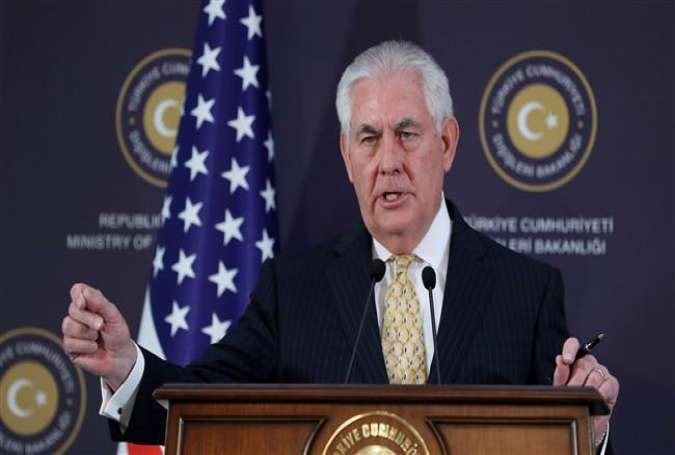 US Secretary of State Rex Tillerson speaks during a joint press conference following a meeting in Ankara, Turkey, February 16, 2018. (Photo by AFP)