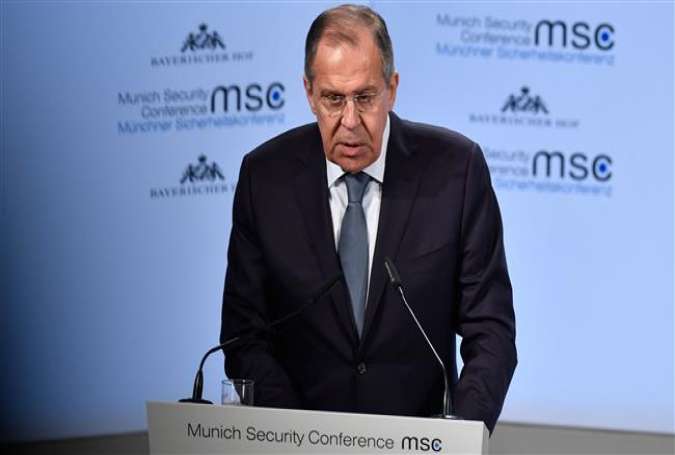 Russian Foreign Minister Sergei Lavrov gives a speech during the Munich Security Conference on February 17, 2018 in Munich, southern Germany. (Photo by AFP)