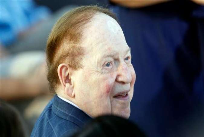 Republican Party mega-donor and Zionist billionaire Sheldon Adelson