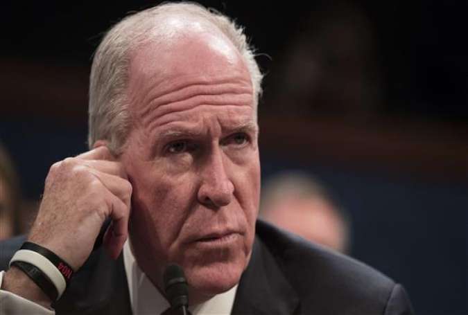 Former Director of the US Central Intelligence Agency (CIA) John Brennan testifies before the House Permanent Select Committee on Intelligence on Capitol Hill, May 23, 2017. (Photo by AFP)