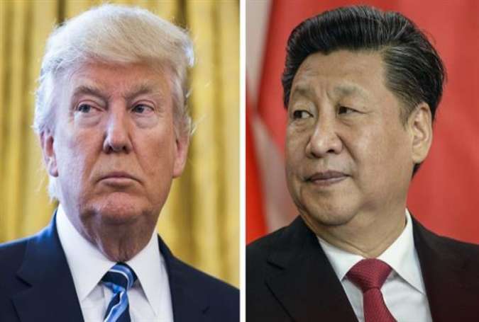 The combo picture shows Chinese President Xi Jinping, right, and US President Donald Trump.