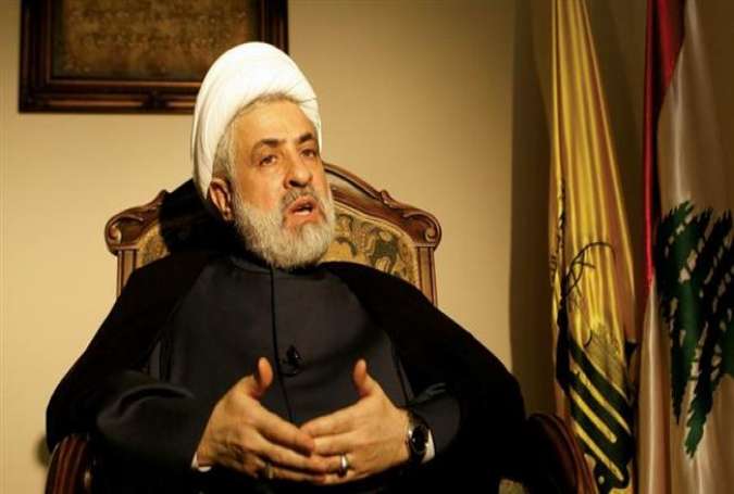 Deputy Secretary General of the Lebanese Hezbollah resistance movement Sheikh Naim Qassem (Photo by AFP)