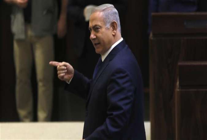 Israeli Prime Minister Benjamin Netanyahu gestures during a session at the Knesset, the Israeli parliament, in Jerusalem al-Quds on March 12, 2018. (Photo by AFP)