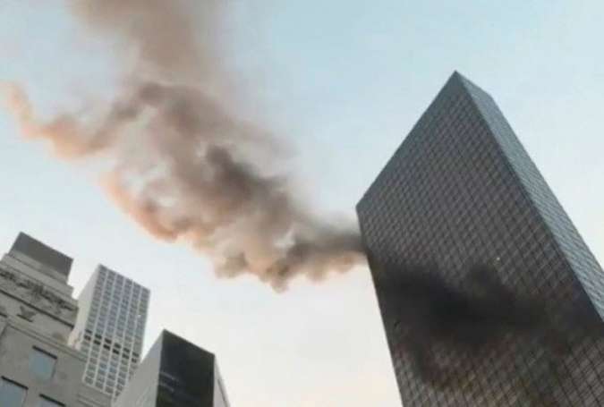 وقوع آتش سوزی در «برج ترامپ» در نیویورک
