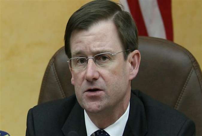 US Ambassador to Pakistan David Hale (seen) was summoned to Pakistan’s Foreign Office on Sunday, April 8, 2018, following a fatal road accident involving a US diplomat. (File photo by AP)