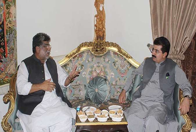 سردار یار محمد رند کی چیئرمین سینیٹ سے ملاقات، سیاسی امور پر تبادلہ خیال