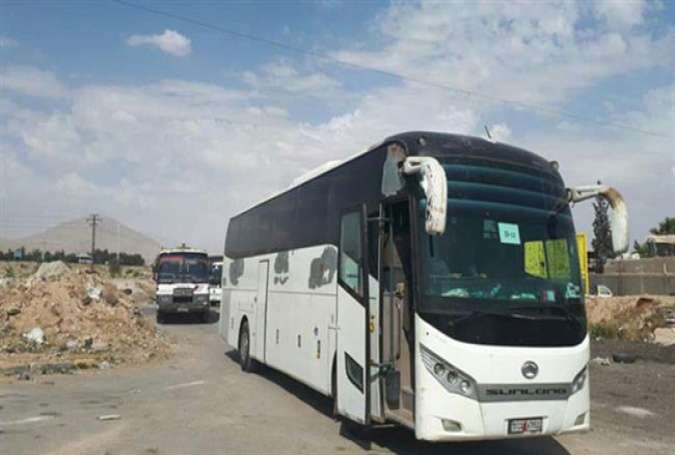 Terrorists, prisoners begin to evacuate Douma as part of deal with Damascus