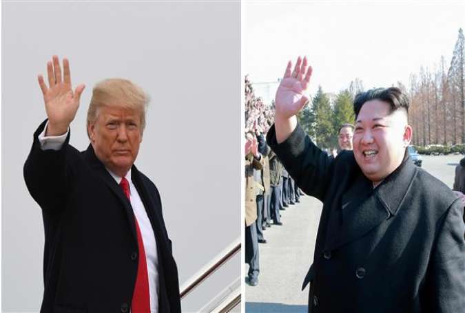 US President Donald J. Trump (L) and North Korean leader Kim Jong-un. (Photo by AFP)