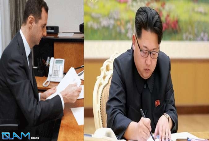 زعيم كوريا الشمالية يبعث رسالة للرئيس الأسد