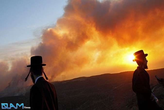 حريق كبير قرب موقع ‘‘إسرائيلي‘‘ شرق جحر الديك شرق غزة