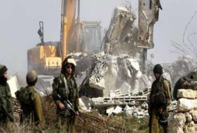 تخریب منزل اسیر فلسطینی از سوی صهیونیستها در کرانه باختری