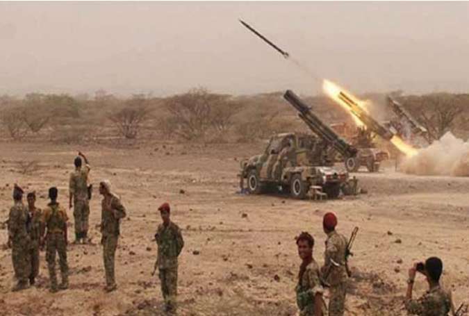 شلیک موشک «زلزال ۲» ارتش یمن به تجمعات مزدوران سعودی در نجران