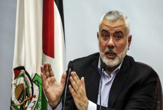 The head of Hamas’ political bureau, Ismail Haniyeh