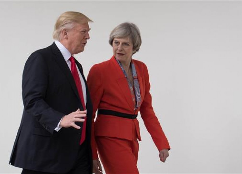 US President Donald Trump and British Prime Minister Theresa May..jpg