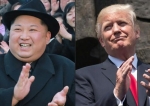 North Korean leader Kim Jong-un (L) and US President Donald Trump
