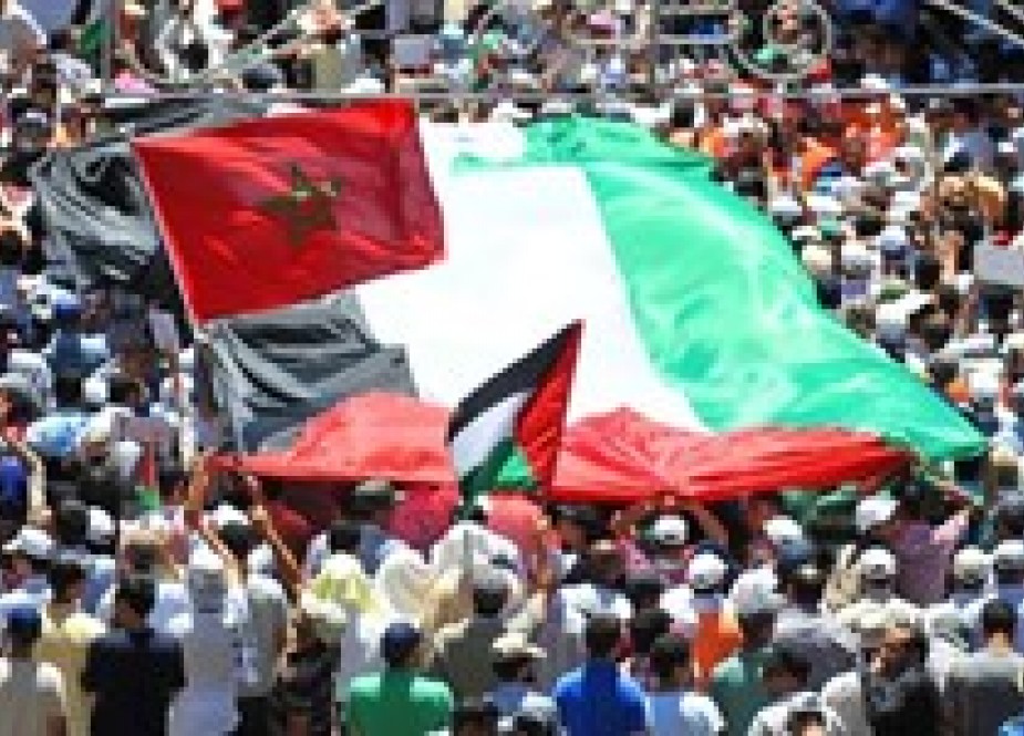 مراکشی عوام کے فلسطینیوں کیساتھ اظہار یکجہتی کیلئے بھرپور مظاہرے