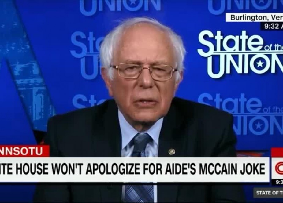 Bernie Sanders blasts WH for not apologizing over McCain death joke