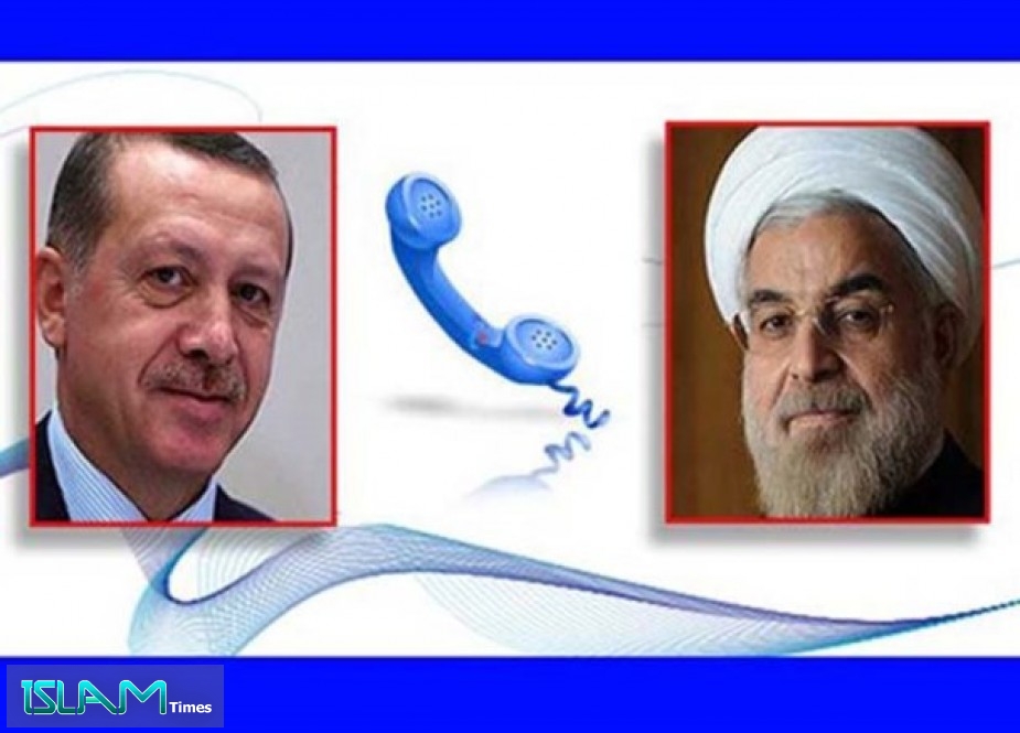 صدر حسن روحانی کی ترکی کے صدر کو اہم ٹیلیفونک کال