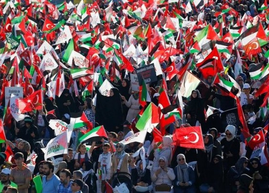 تظاهرات گسترده در استانبول در حمایت از تظاهرات بازگشت در غزه