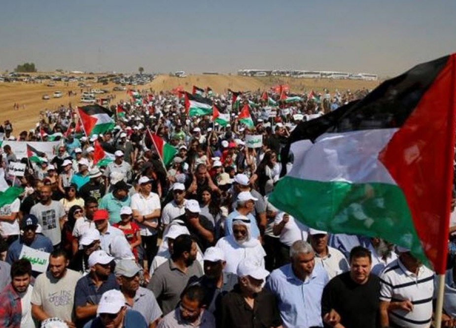 خروش و خیزش همه‌­جانبه فلسطین در راهپیمایی بزرگ بازگشت
