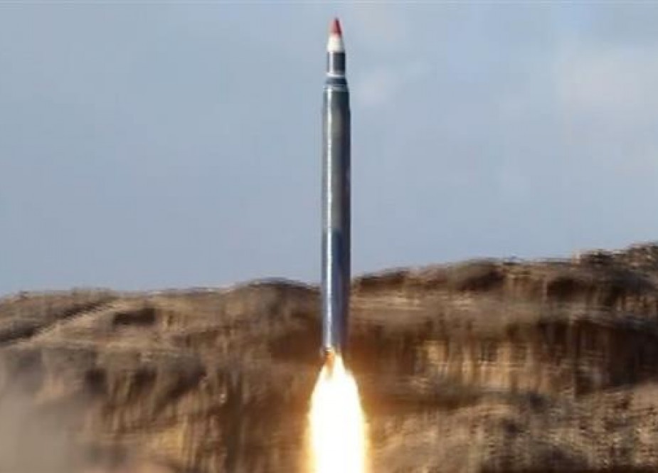 Screen grab from a handout video provided by Yemen’s War Media Center on April 11, 2018 shows the launching of a ballistic missile from an undisclosed location. (Via AFP)