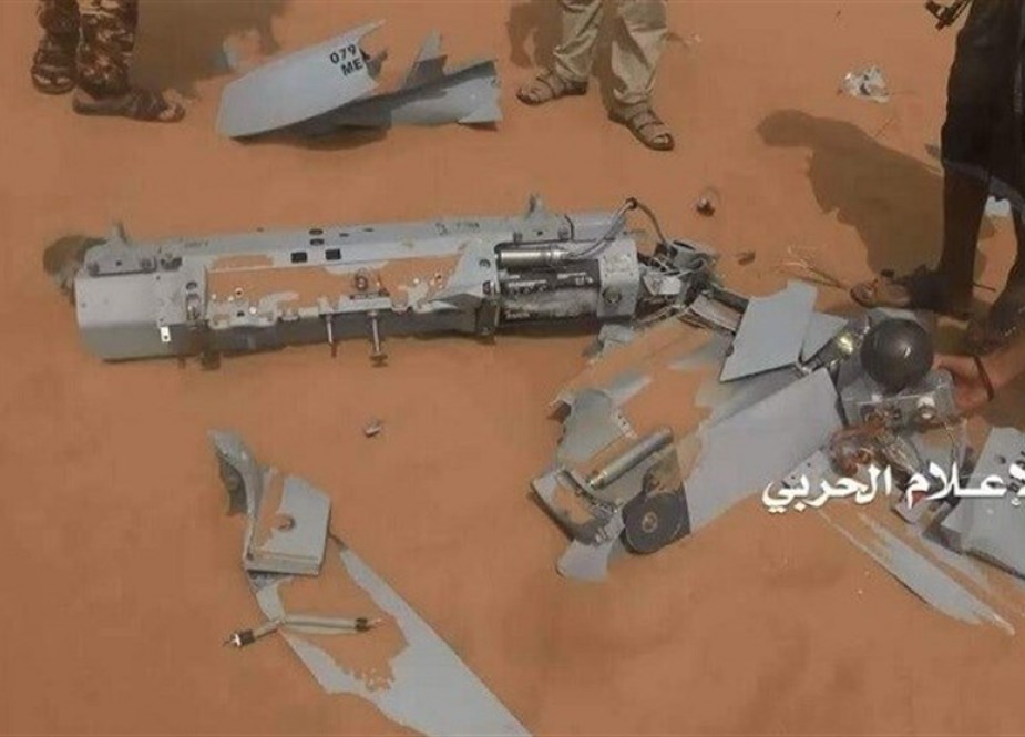 یمن میں سعودی جارحین کا ڈرون تباہ، مغربی ساحل پر غیر ملکی ایجنٹوں کے وسیع حملے پسپا