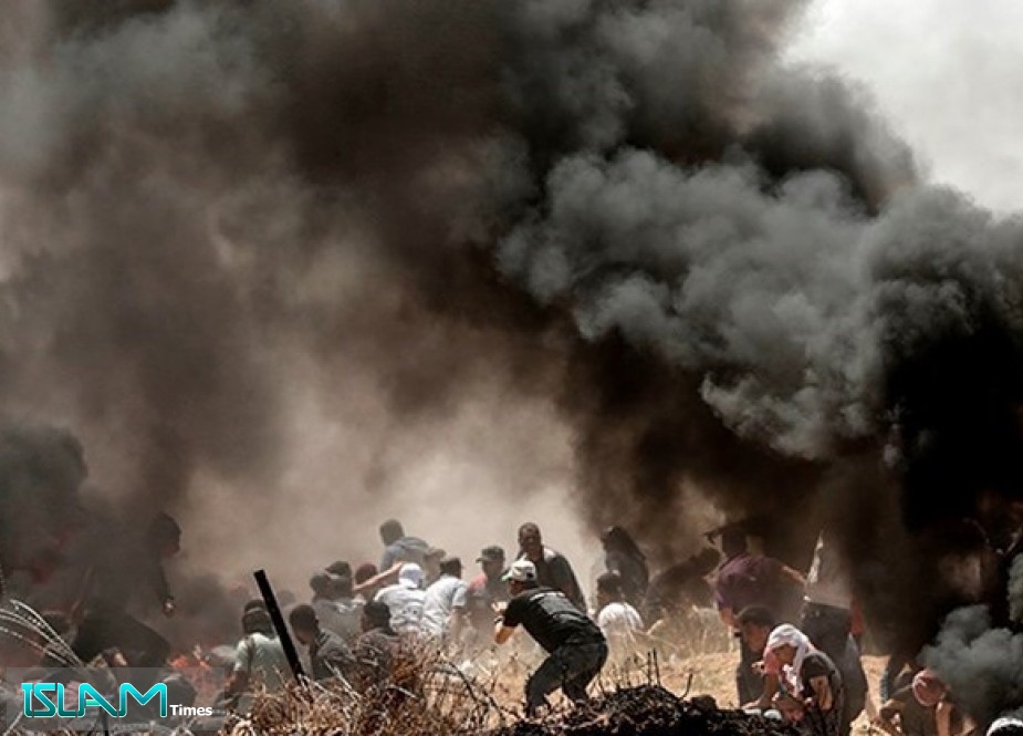 إصابة 109 فلسطينيين بالرصاص والاختناق خلال مسيرة العودة