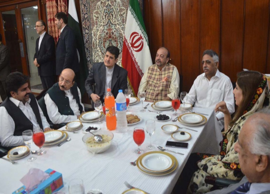 کراچی، ایرانی قونصل جنرل کی دعوت افطار، گورنر سندھ، اسپیکر سندھ اسمبلی سمیت وزراء کی شرکت