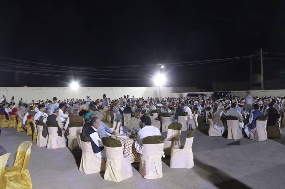 کوئٹہ، آغا رضا کیجانب سے وزیراعلٰی بلوچستان اور علاقہ عمائدین کے اعزاز میں افطار ڈنر کا اہتمام
