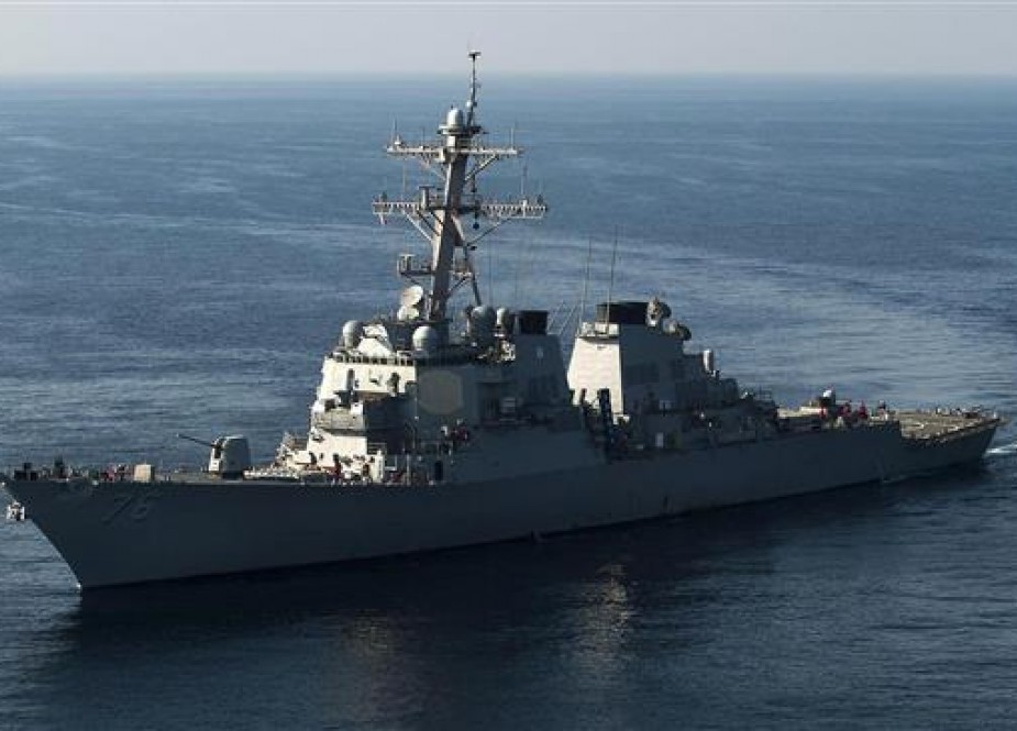 US Navy warships sail near South China Sea islands