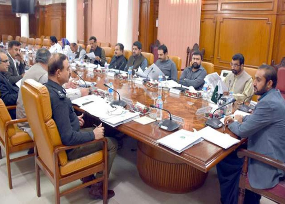 بلوچستان کابینہ کا اجلاس، متعدد منصوبوں کی منظوری